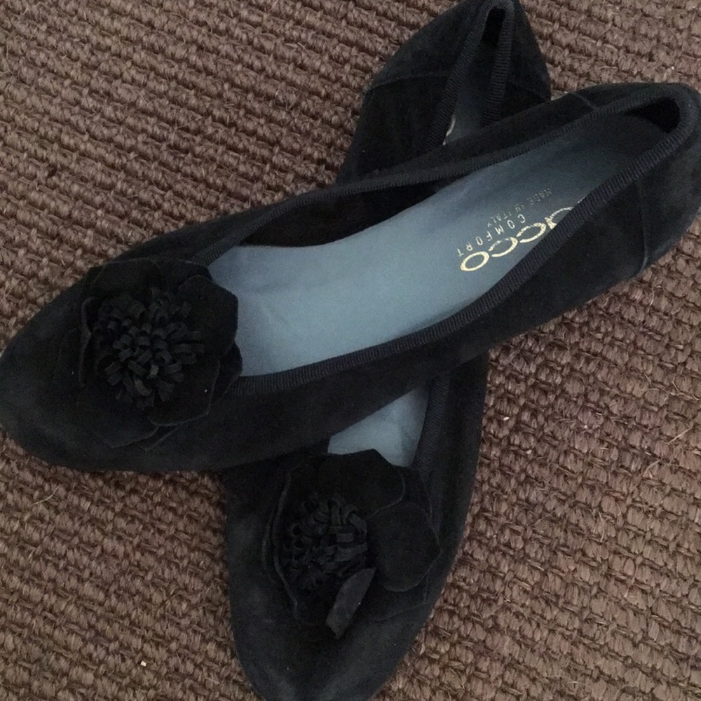 Italian suede flats